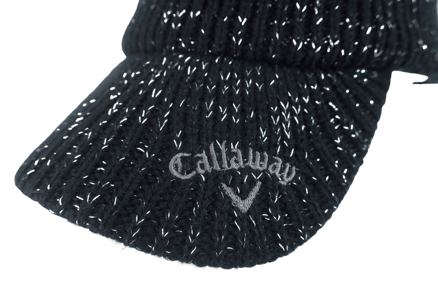 Callaway(キャロウェイ) ニット帽&サンバイザーセット 黒ラメ レディース フリーサイズ A-6