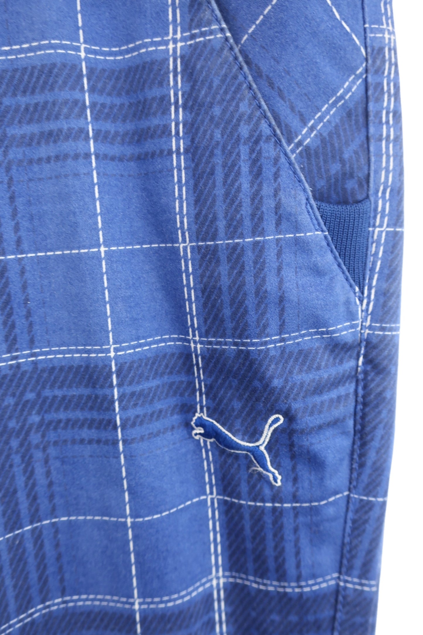 PUMA GOLF(プーマゴルフ) パンツ 青チェック メンズ 82 901514 B-2