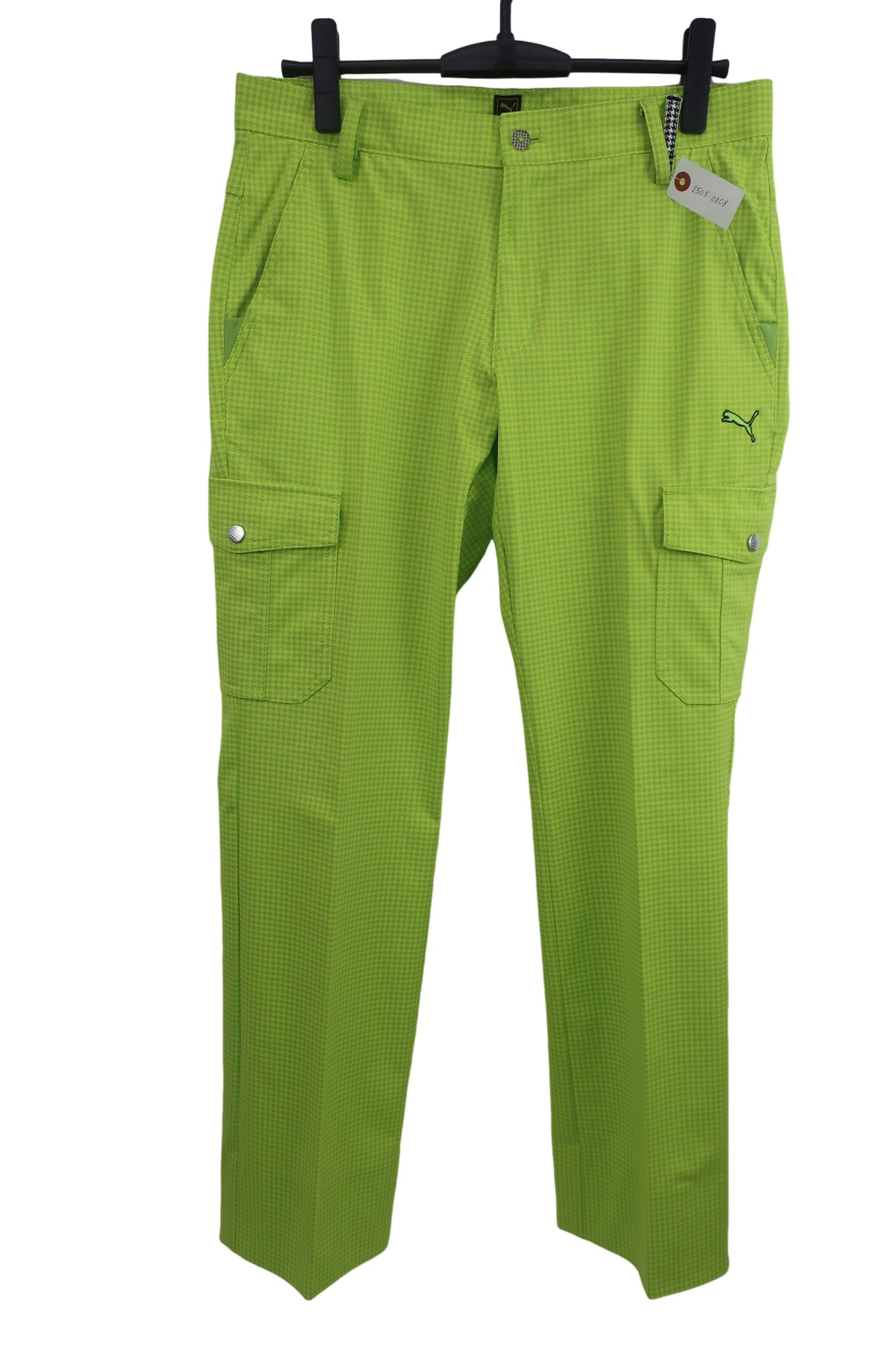 PUMA GOLF(プーマゴルフ) パンツ 黄緑千鳥格子 メンズ 82 901255 B-1
