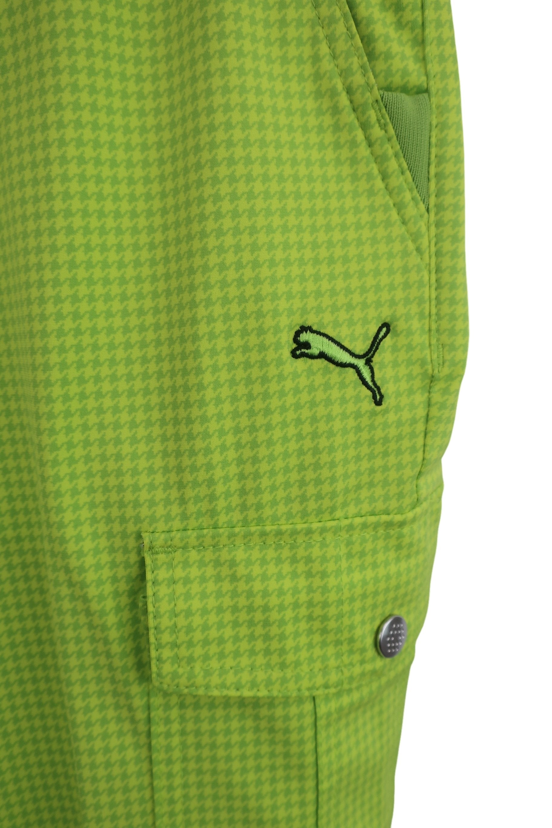 PUMA GOLF(プーマゴルフ) パンツ 黄緑千鳥格子 メンズ 82 901255 B-2
