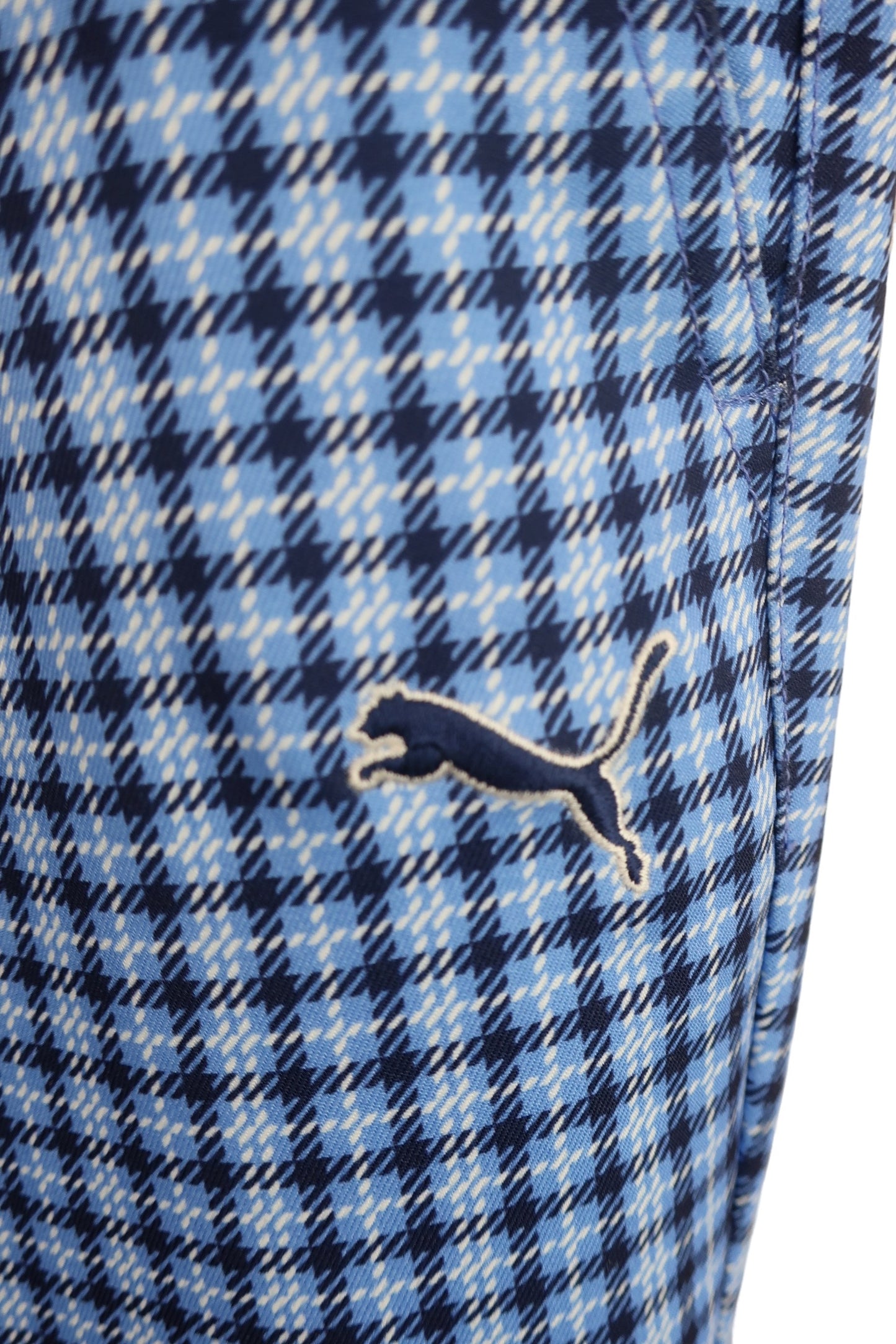 PUMA GOLF(プーマゴルフ) パンツ 青ネイビーチェック メンズ 82 923054 A-2