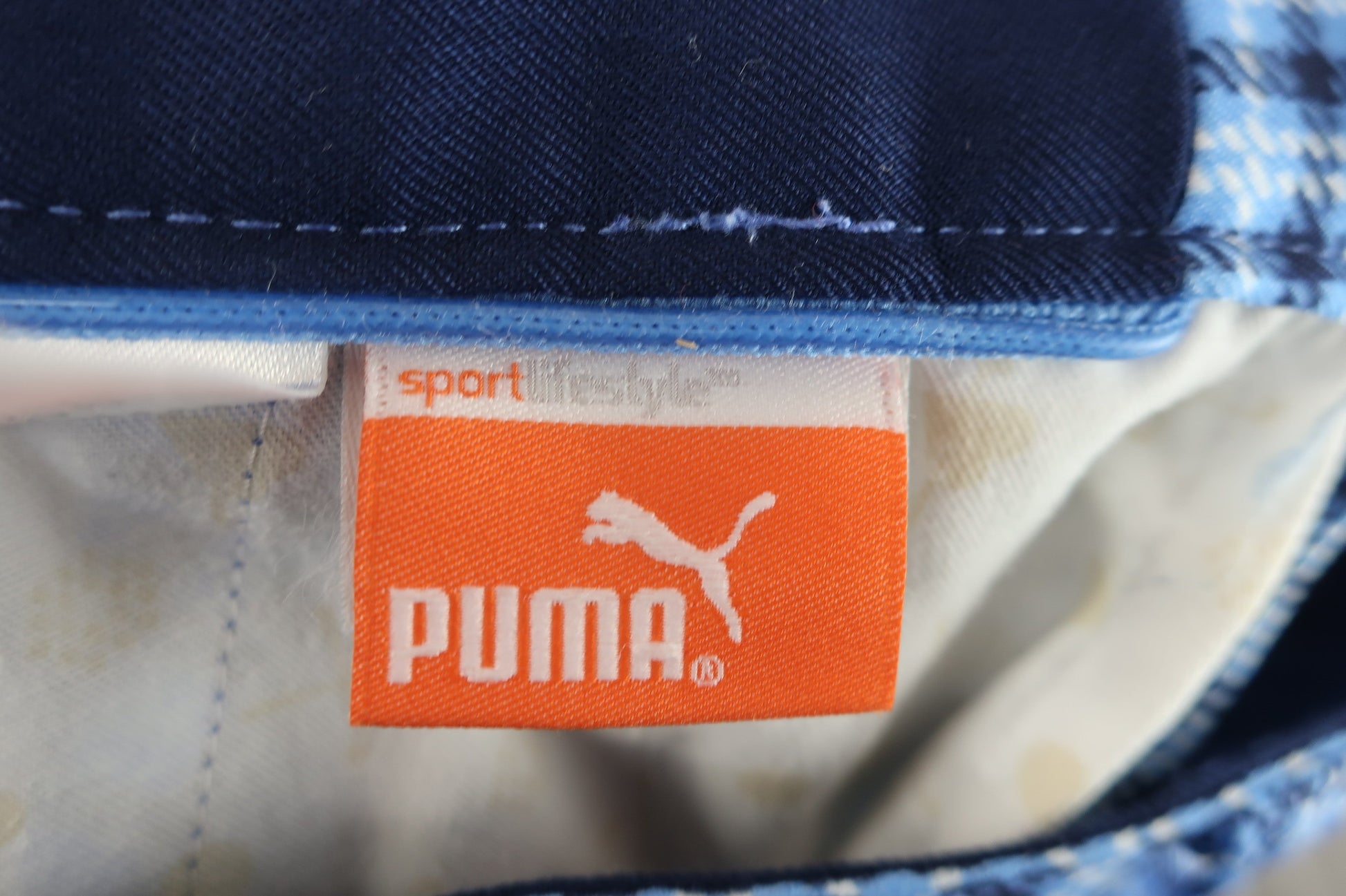 PUMA GOLF(プーマゴルフ) パンツ 青ネイビーチェック メンズ 82 923054 A-6