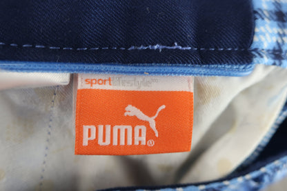 PUMA GOLF(プーマゴルフ) パンツ 青ネイビーチェック メンズ 82 923054 A-6