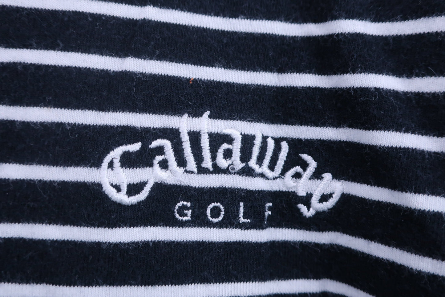 Callaway(キャロウェイ) 長袖モックネックシャツ 黒白ボーダー メンズ L 241-952556 B-2