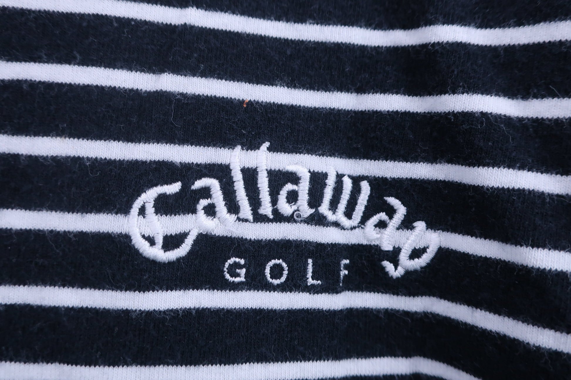 Callaway(キャロウェイ) 長袖モックネックシャツ 黒白ボーダー メンズ L 241-952556 B-2