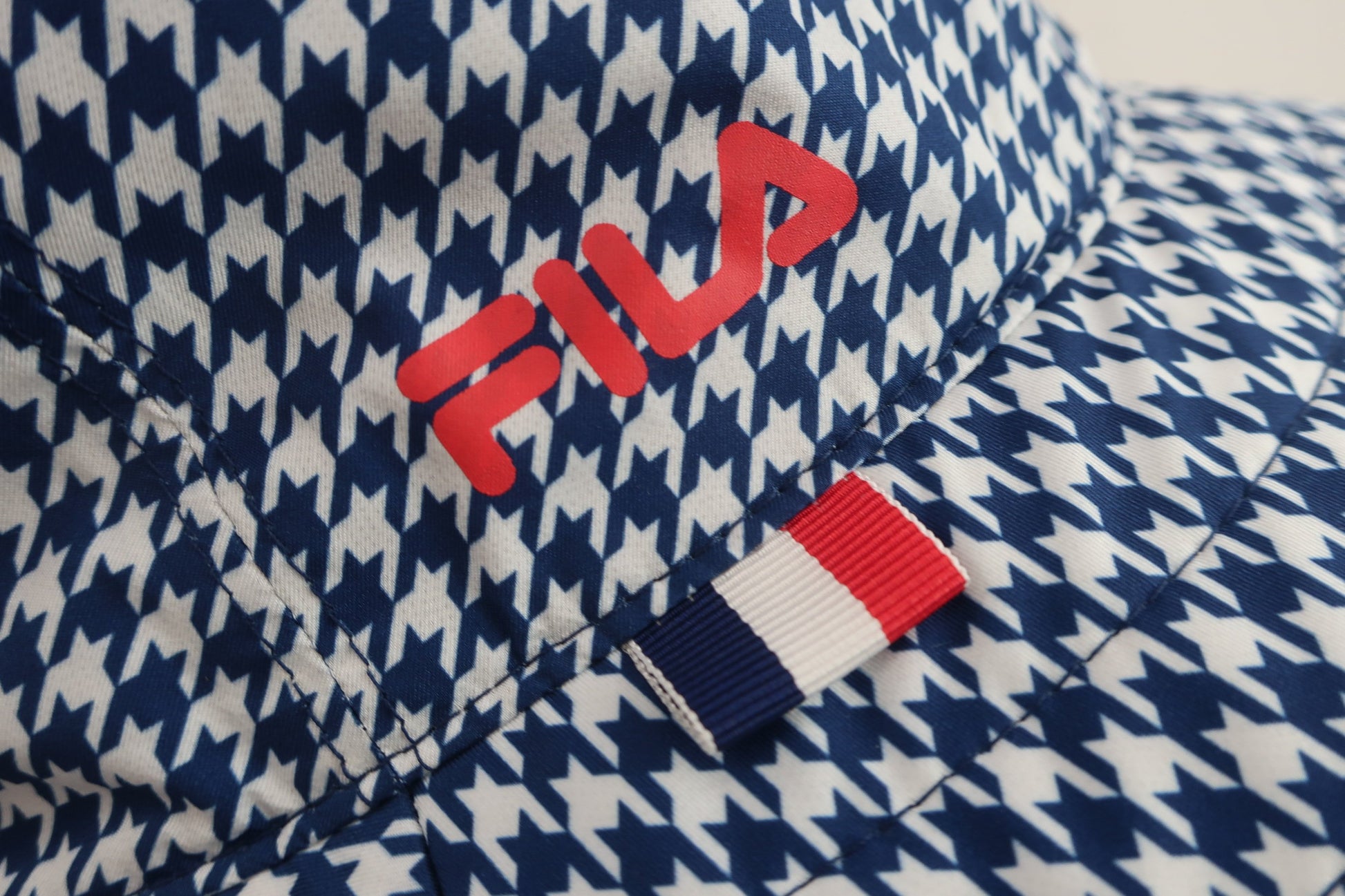 FILA GOLF(フィラゴルフ) ハット ネイビー白千鳥柄 レディース フリーサイズ A-7