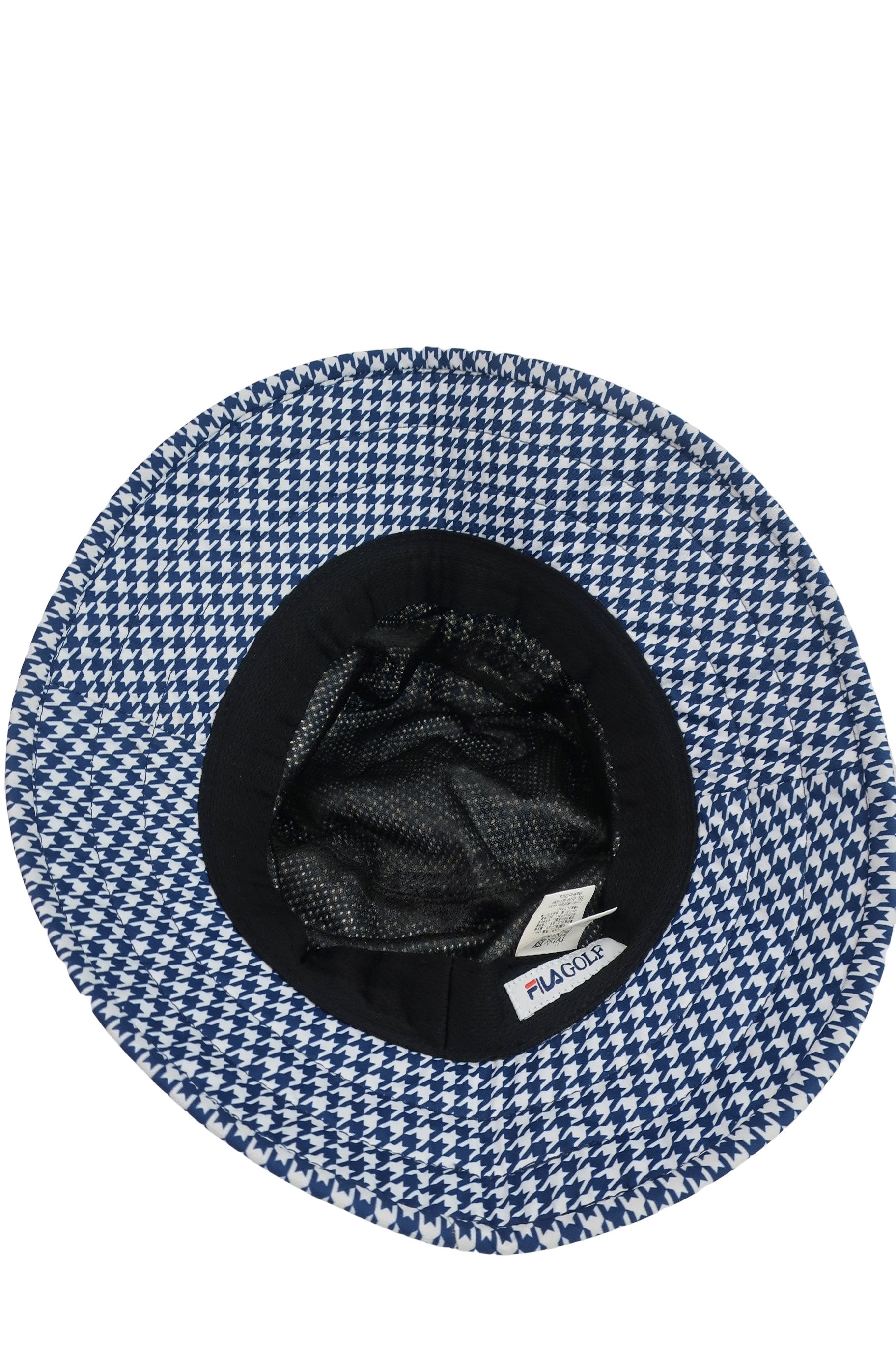 FILA GOLF(フィラゴルフ) ハット ネイビー白千鳥柄 レディース フリーサイズ A-8