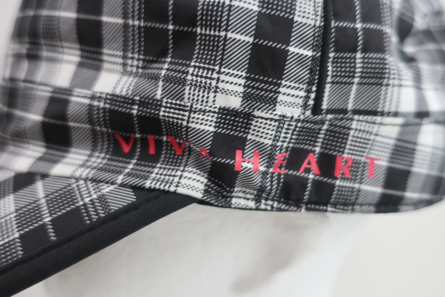 VIVA HEART(ビバハート) ナイロンキャップ 白黒チェック レディース 50 B-6