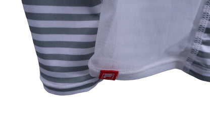 FILA GOLF(フィラゴルフ) インナーシャツ カーキ白ボーダー レディース M B-6
