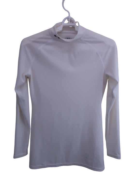 UNDER ARMOUR(アンダーアーマー) 長袖モックネックシャツ 白 レディース M B-1