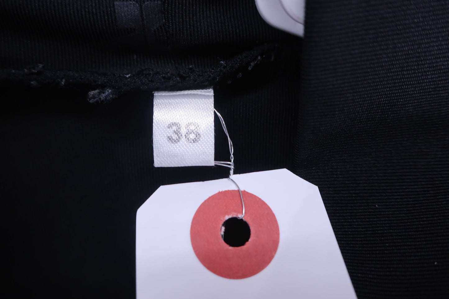 courreges(クレージュ) 長袖モックネックシャツ 黒ロゴ柄 レディース 38 A-2