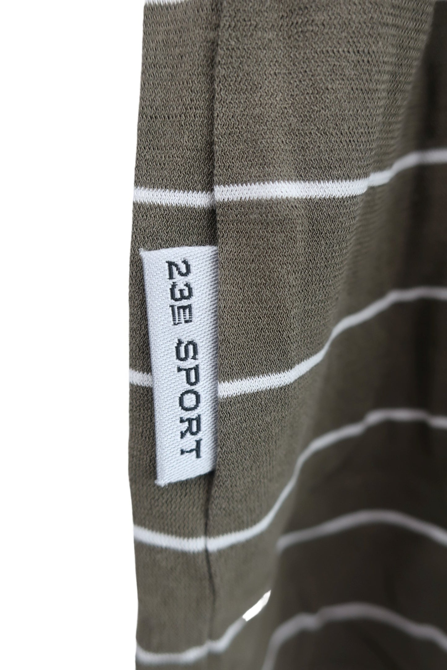 23区 SPORT(23区スポーツ) ハイネック長袖シャツ 茶白ボーダー レディース M B-3