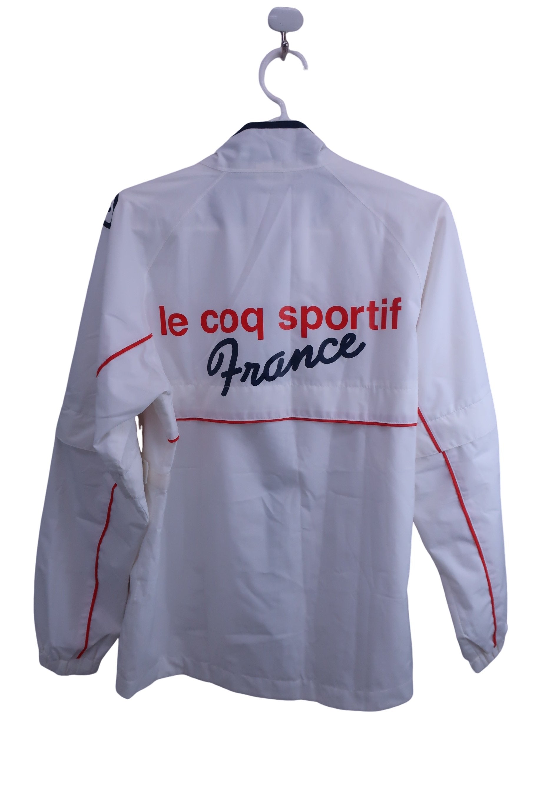 le coq sportif(ルコックスポルティフ) ウィンドブレーカー上下セット 白ネイビー レディース M C-4