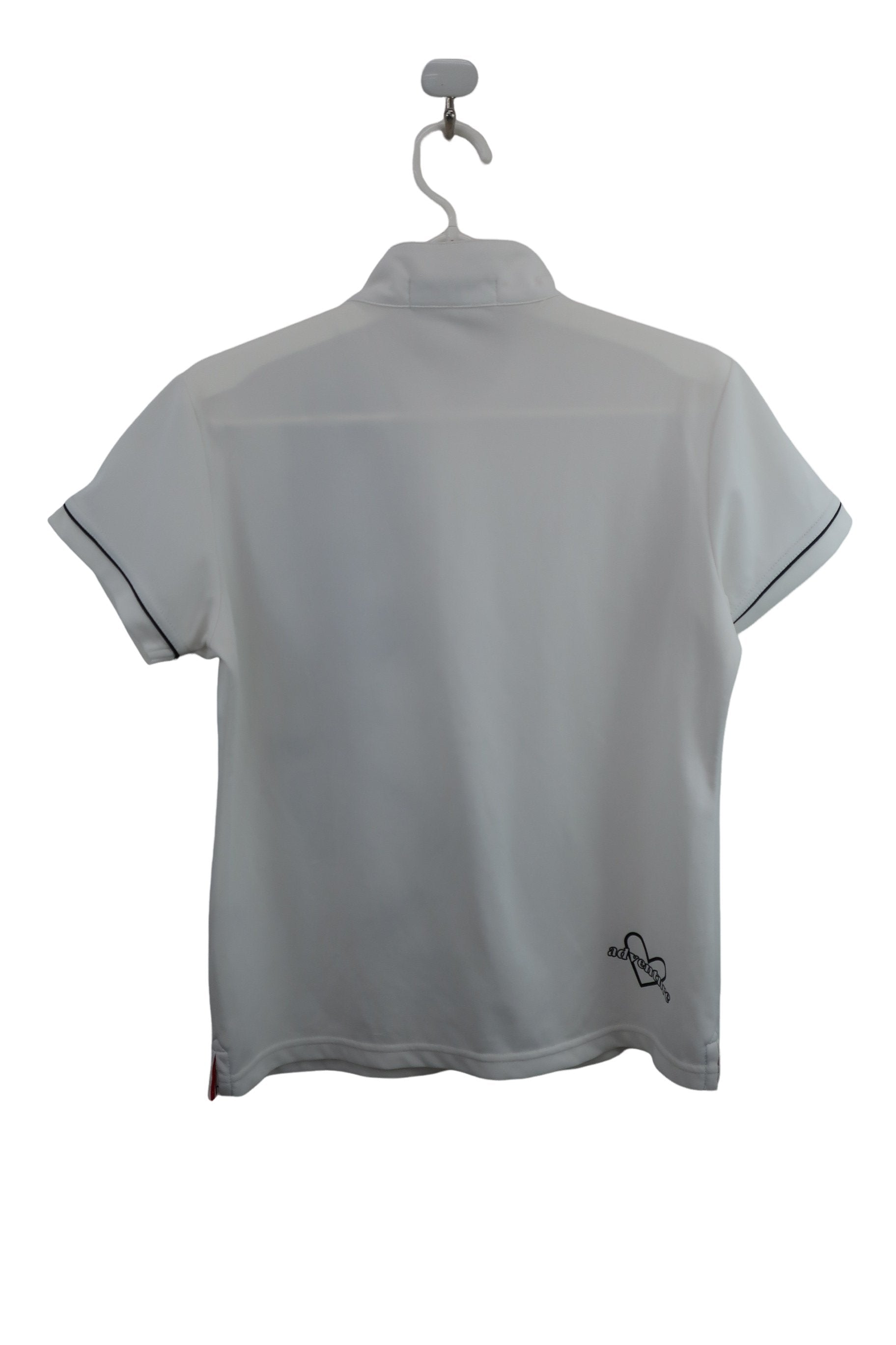 le coq sportif(ルコックスポルティフ) ハーフジップ半袖シャツ 白 レディース M C-8