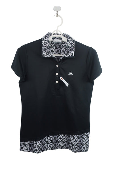 adidas(アディダス) 半袖ポロシャツ 黒 レディース M B-1