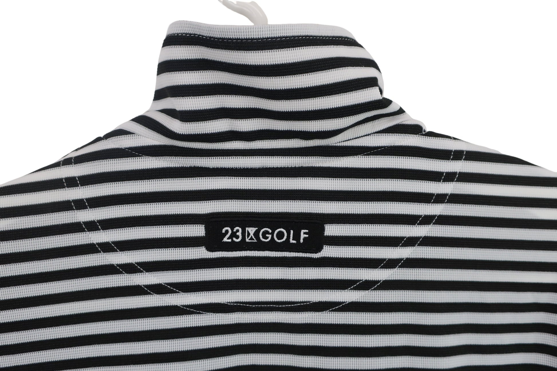23区 GOLF(23区ゴルフ) フルジップブルゾン 白黒ボーダー レディース L C-7