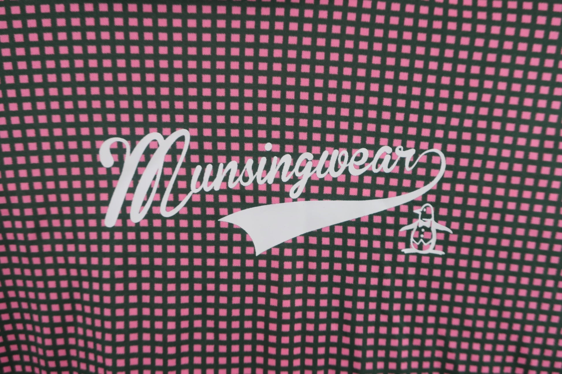 Munsingwear(マンシングウェア) ウィンドブレーカー ピンクチェック レディース L A-6