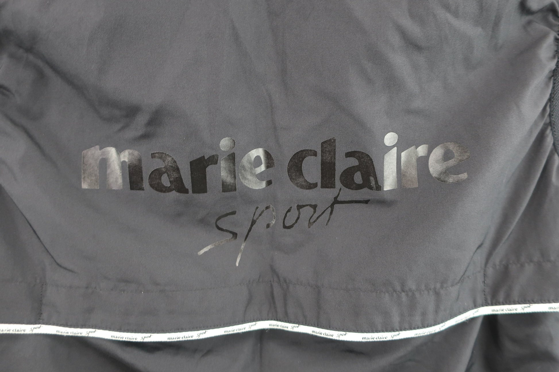 marie claire sport(マリ・クレール・スポーツ) フルジップベスト 黒 レディース M B-5