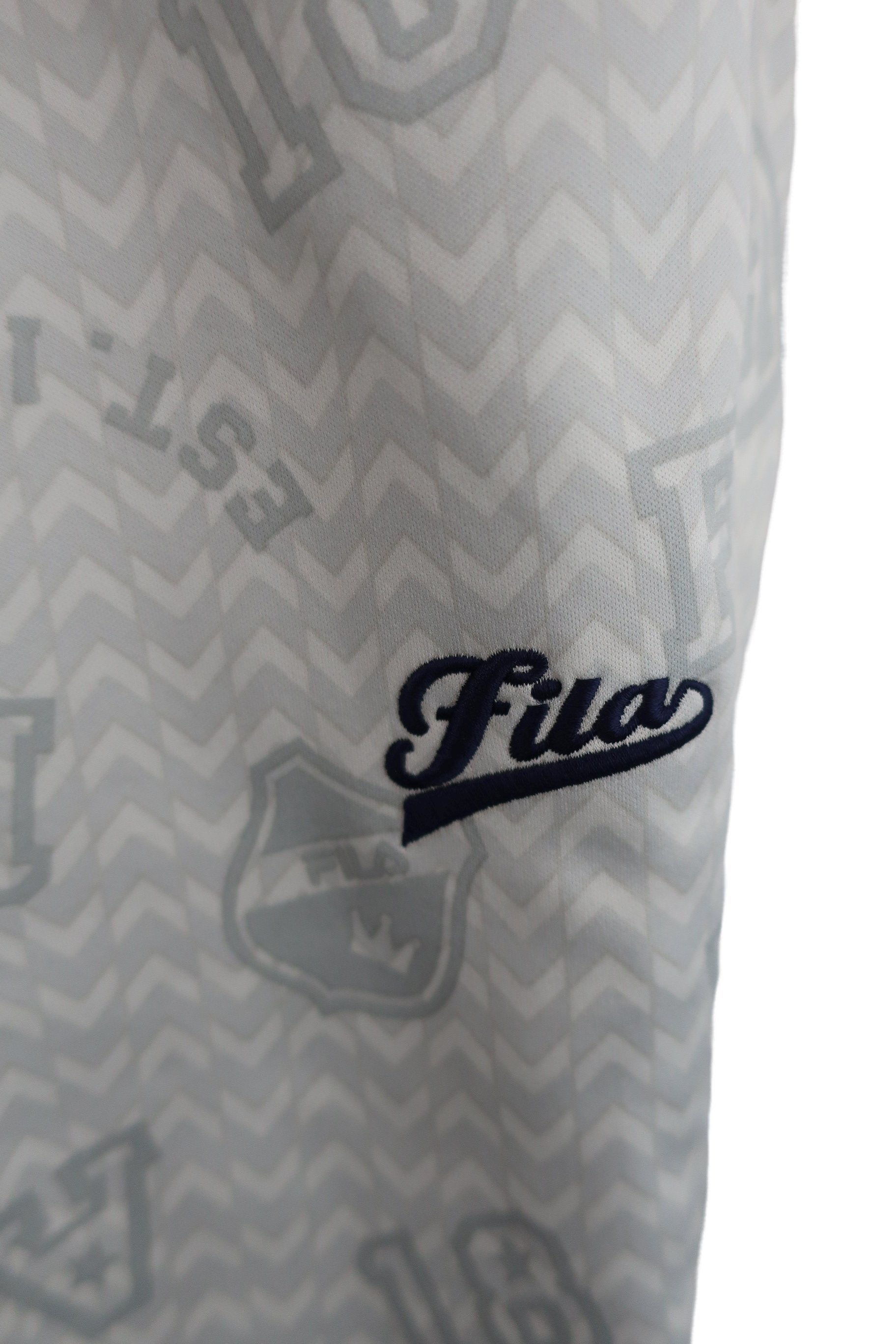 FILA GOLF(フィラゴルフ) 裏起毛パンツ グレー総柄 レディース L B-2