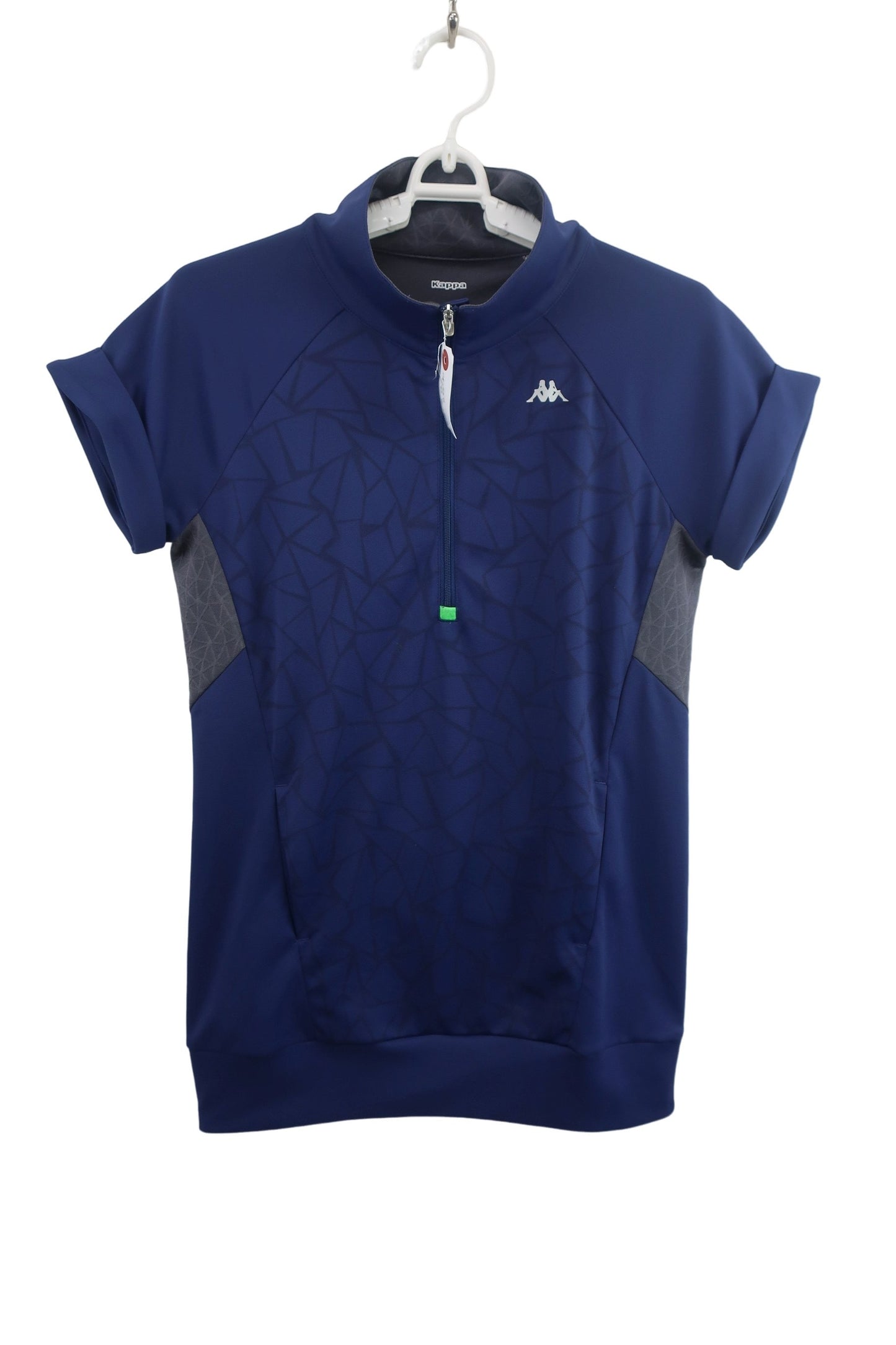 Kappa(カッパ) ハーフジップ半袖シャツ ネイビー レディース M B-1