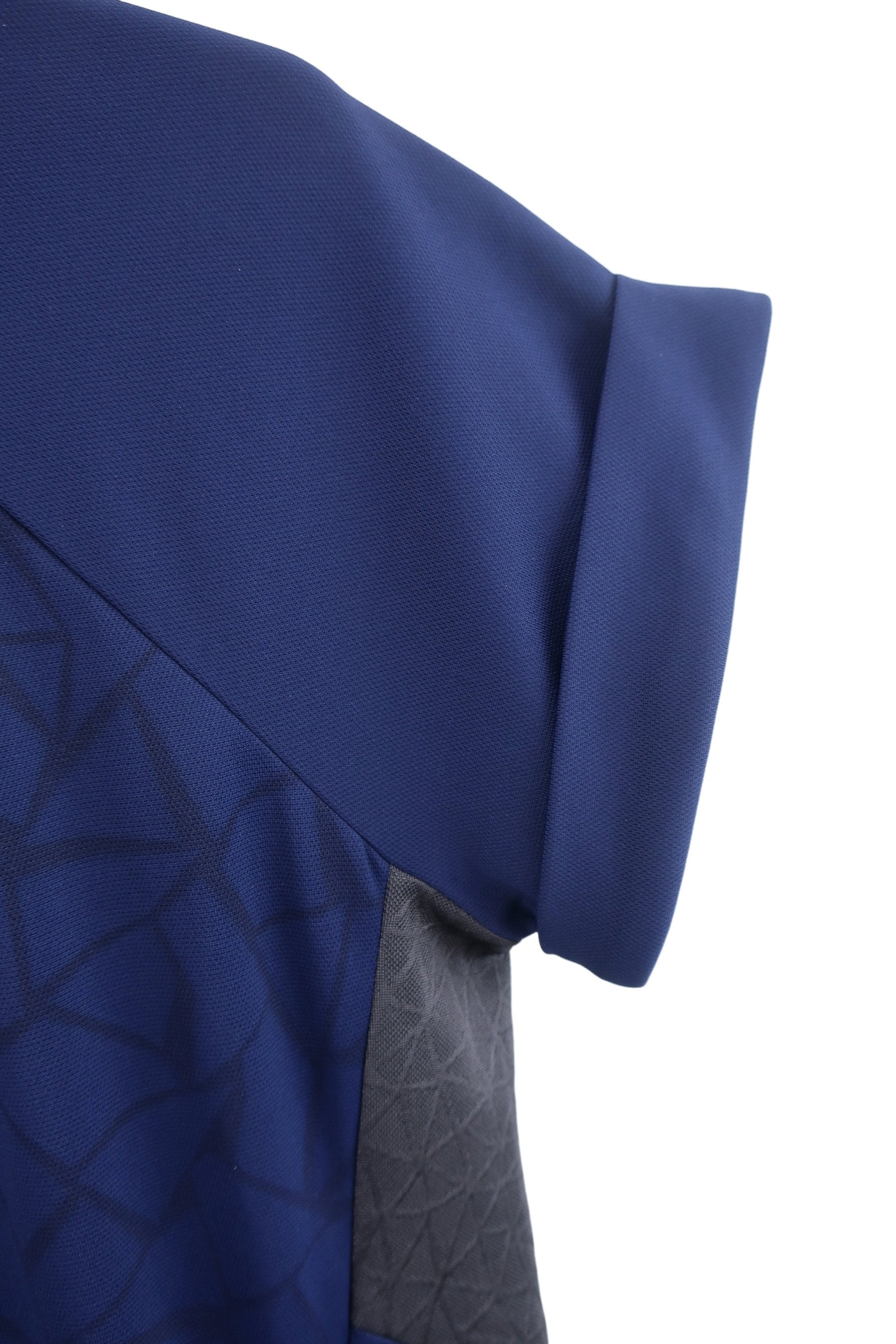 Kappa(カッパ) ハーフジップ半袖シャツ ネイビー レディース M B-5