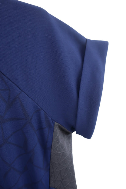 Kappa(カッパ) ハーフジップ半袖シャツ ネイビー レディース M B-5