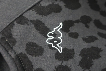 Kappa(カッパ) 長袖フルジップパーカー グレーヒョウ柄 レディース M B-2