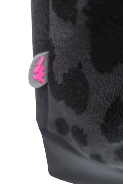 Kappa(カッパ) 長袖フルジップパーカー グレーヒョウ柄 レディース M B-4