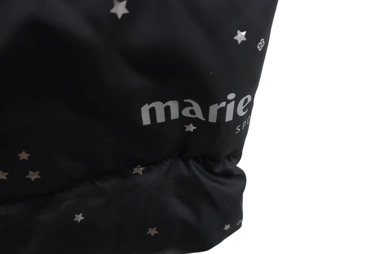 marie claire sport(マリ・クレール・スポーツ) ダウンジャケット 黒星柄 レディース M A-2