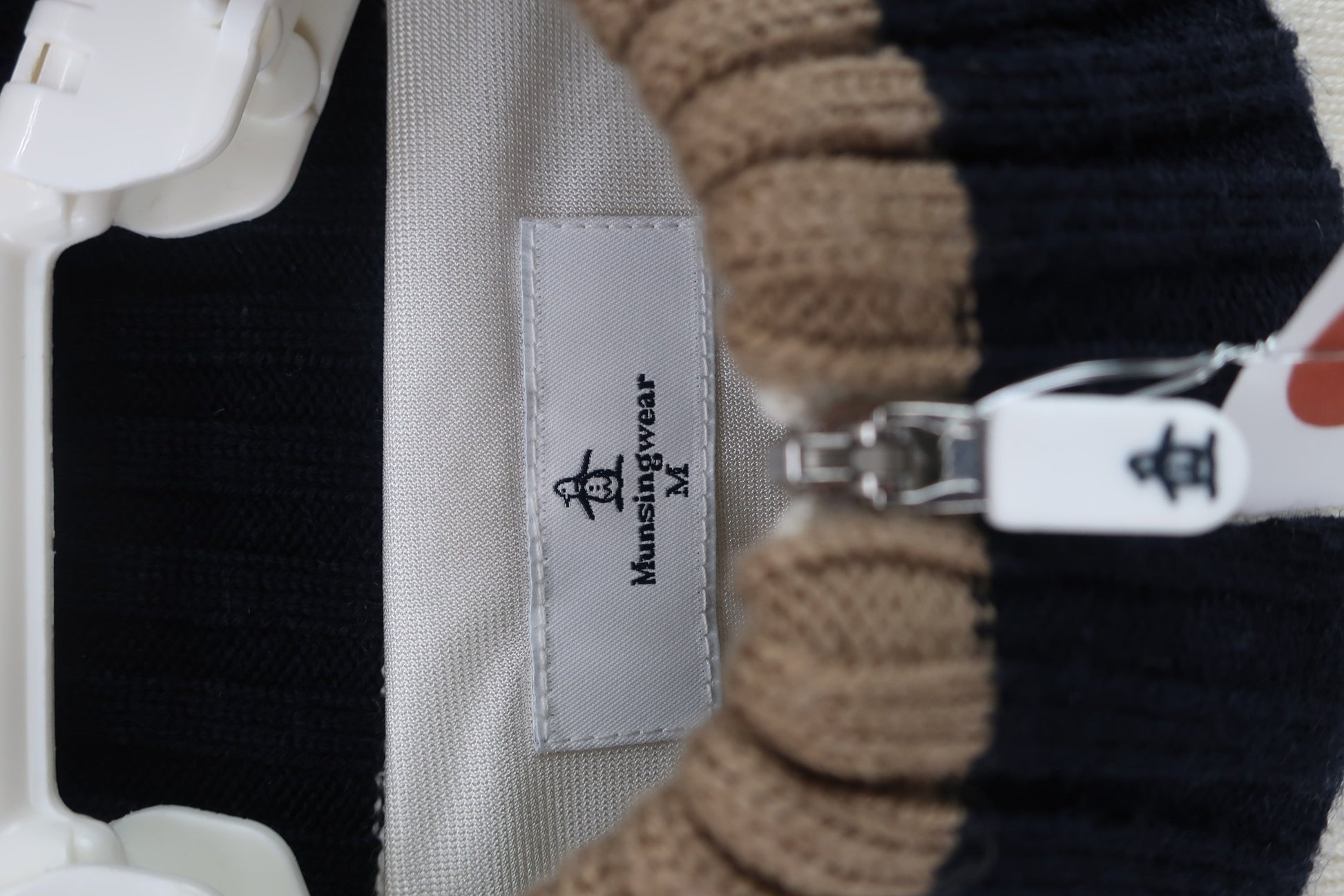 Munsingwear(マンシングウェア) ハーフジップセーター 白 レディース M S-3
