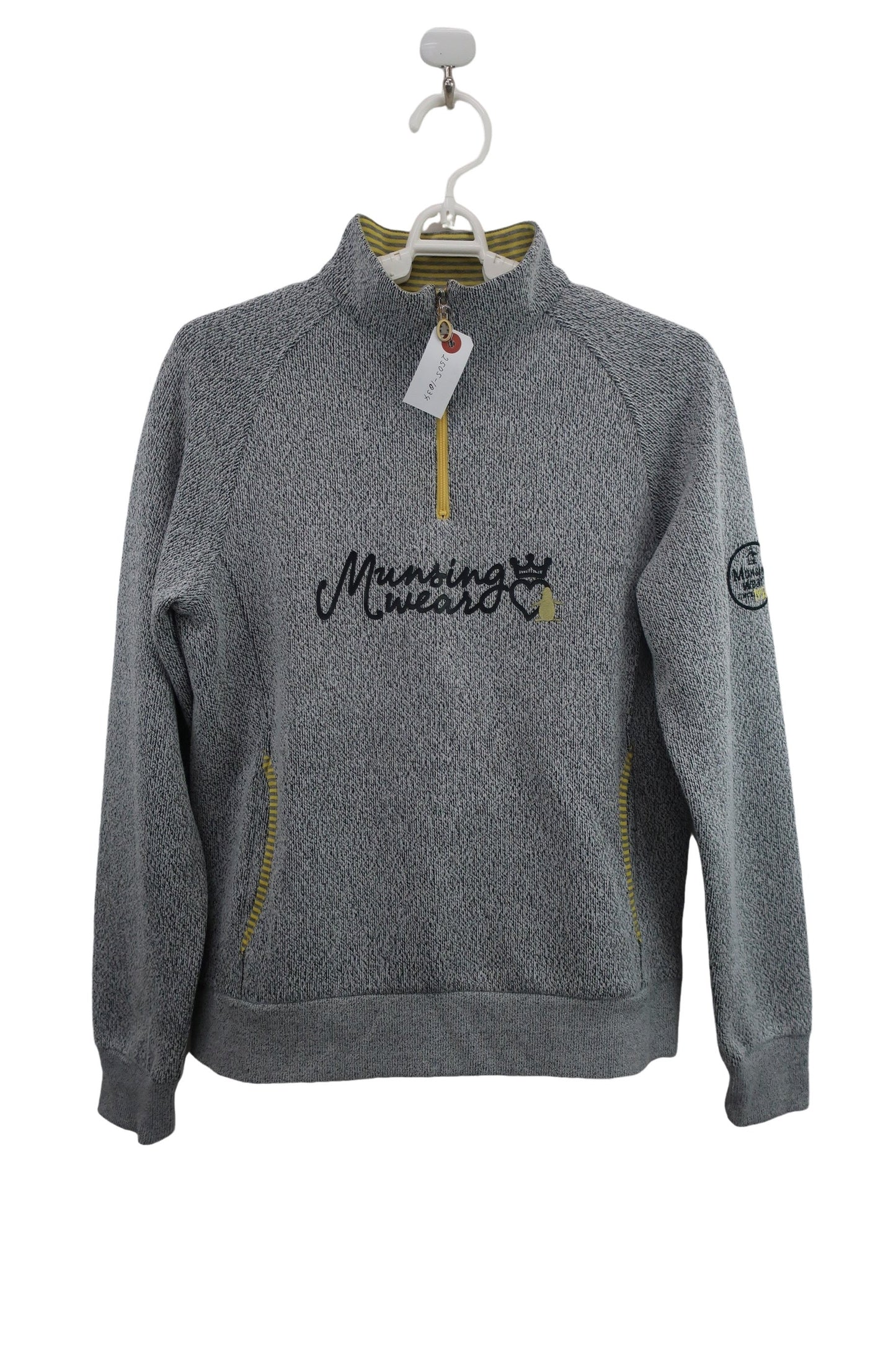 Munsingwear(マンシングウェア) ハーフジップセーター グレー レディース M B-1