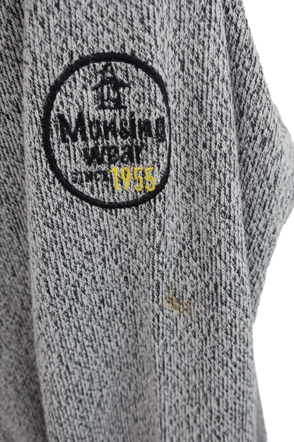 Munsingwear(マンシングウェア) ハーフジップセーター グレー レディース M B-5