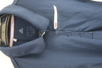 adidas(アディダス) ノースリーブポロシャツ ネイビー白 レディース M A-3