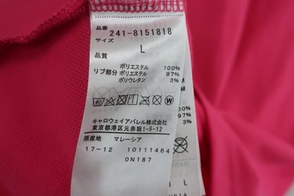 Callaway(キャロウェイ) ポロシャツ ピンク レディース L 241-8151818 B-10