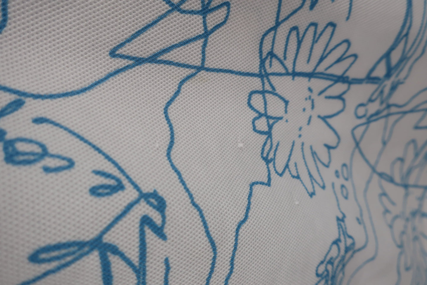 le coq sportif(ルコックスポルティフ) ポロシャツ 白水色総柄 メンズ LL B-6