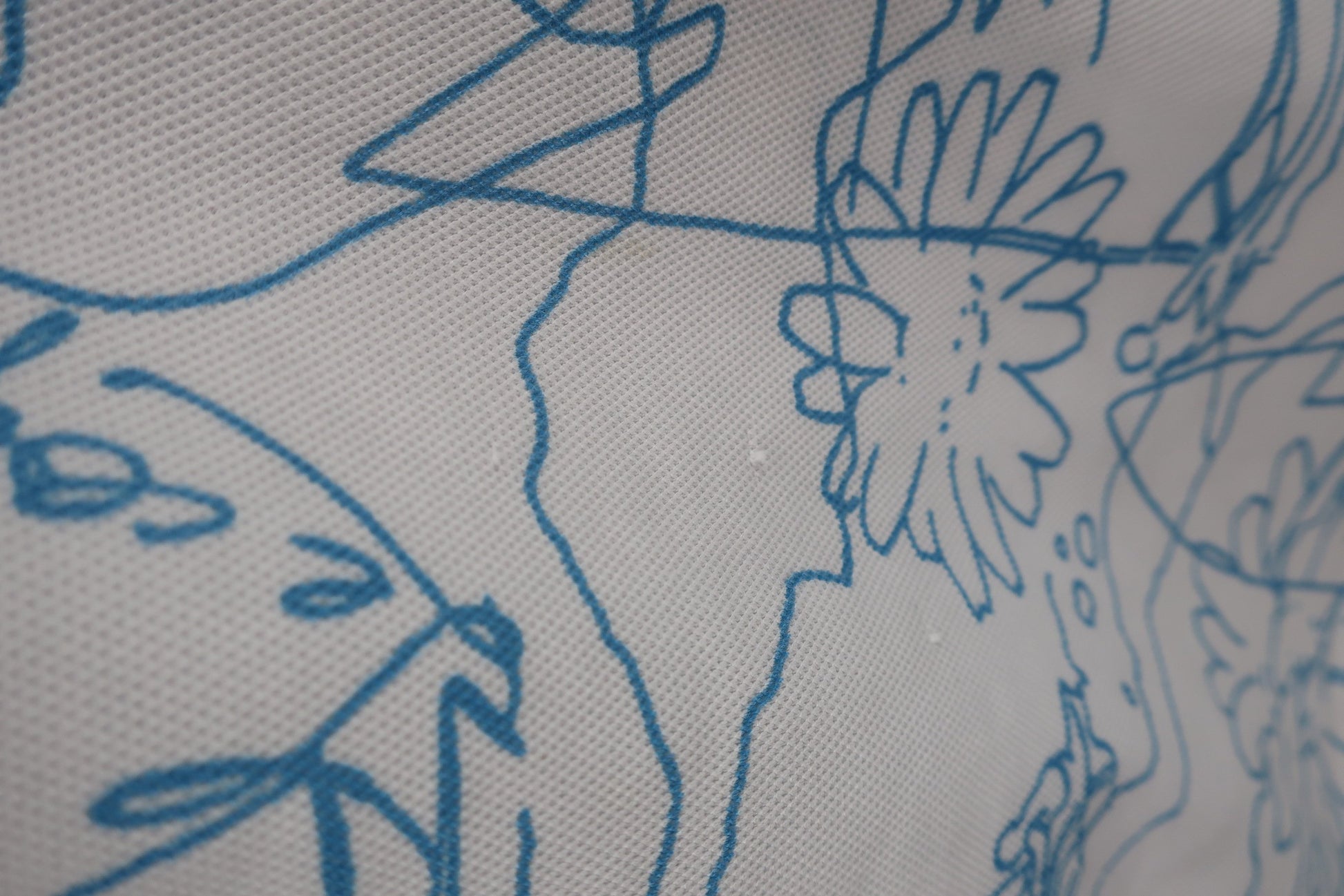 le coq sportif(ルコックスポルティフ) ポロシャツ 白水色総柄 メンズ LL B-6