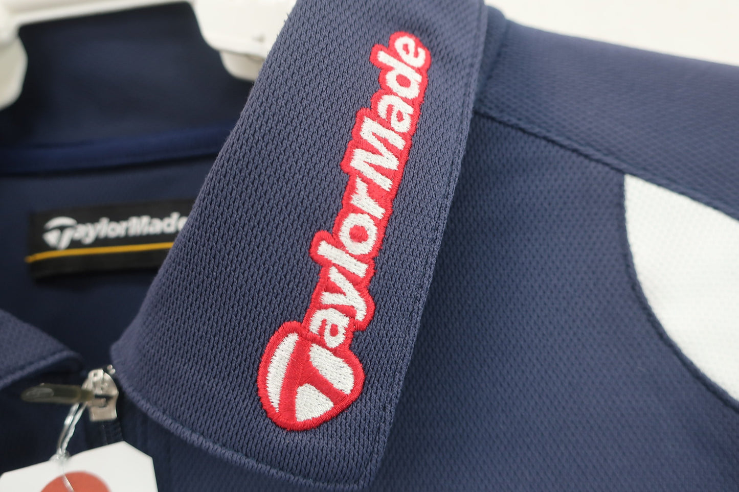 TaylorMade(テーラーメイド) 半袖ハーフジップシャツ ネイビー メンズ L C-2