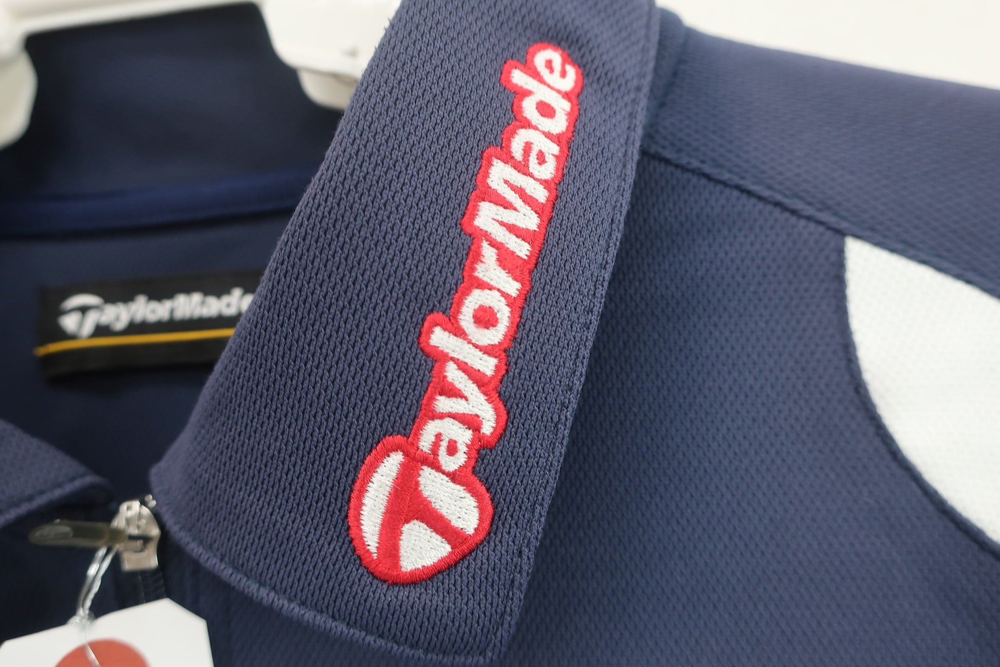 TaylorMade(テーラーメイド) 半袖ハーフジップシャツ ネイビー メンズ L C-2