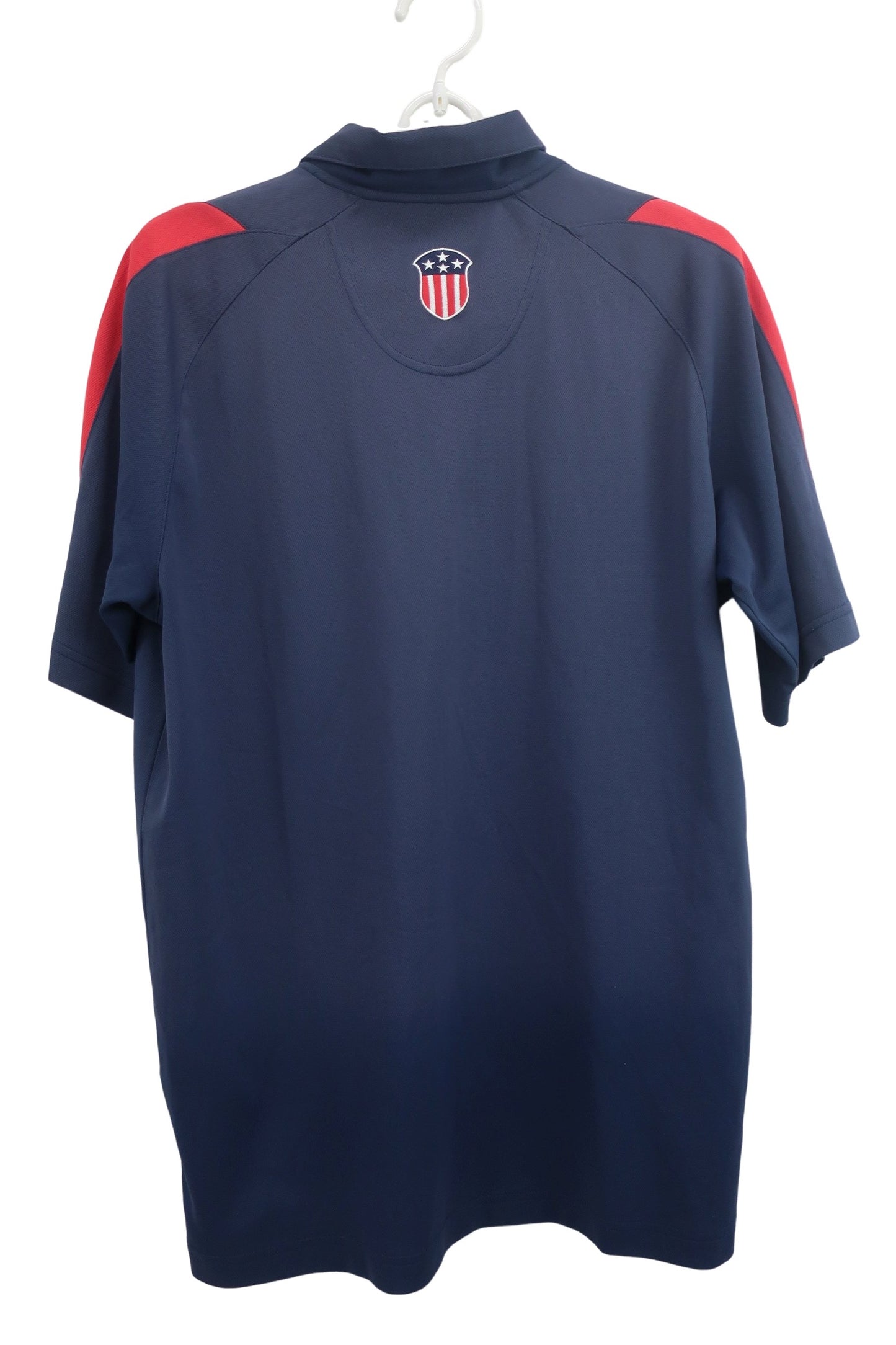 TaylorMade(テーラーメイド) 半袖ハーフジップシャツ ネイビー メンズ L C-4