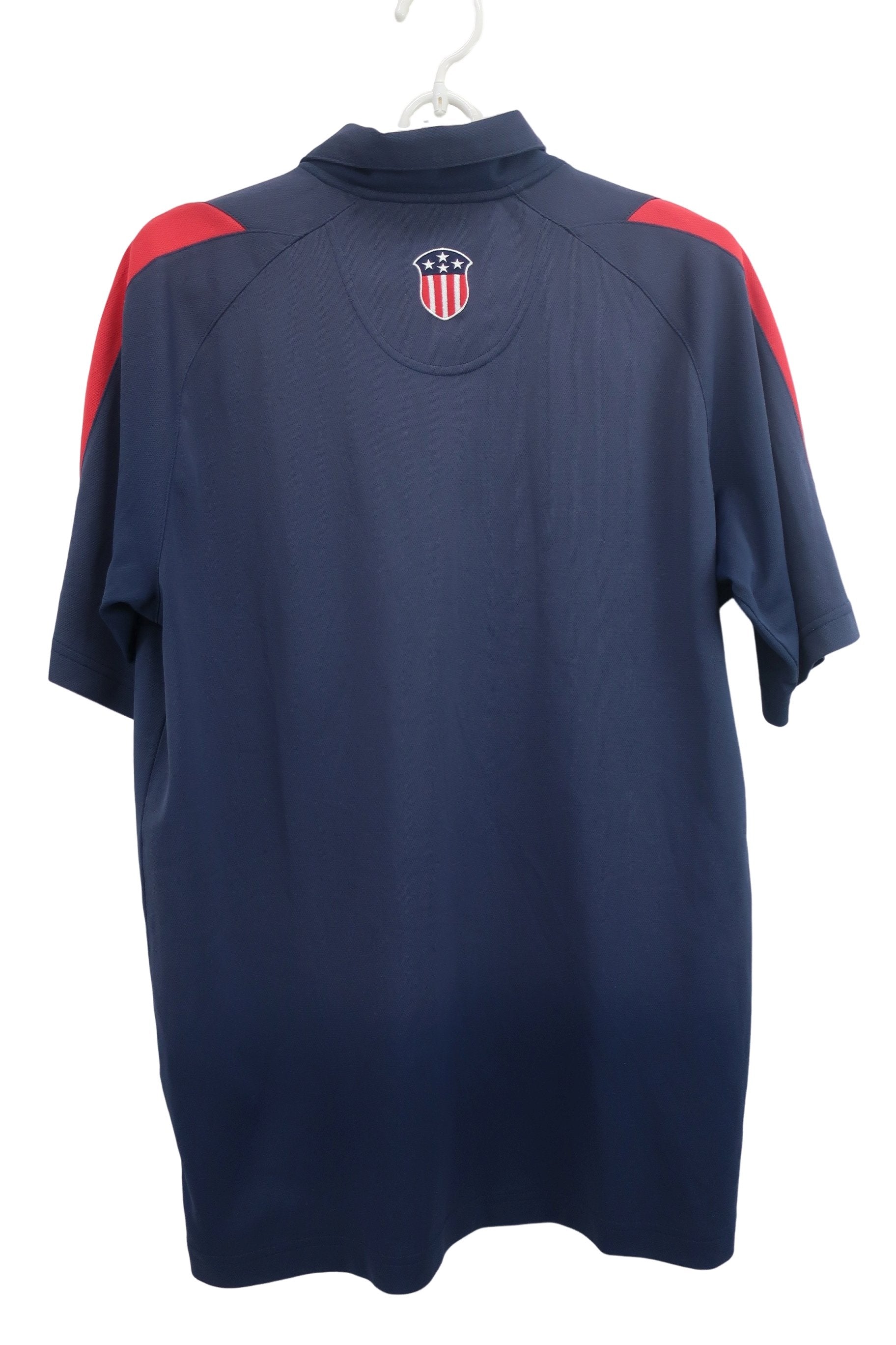 TaylorMade(テーラーメイド) 半袖ハーフジップシャツ ネイビー メンズ L C-4