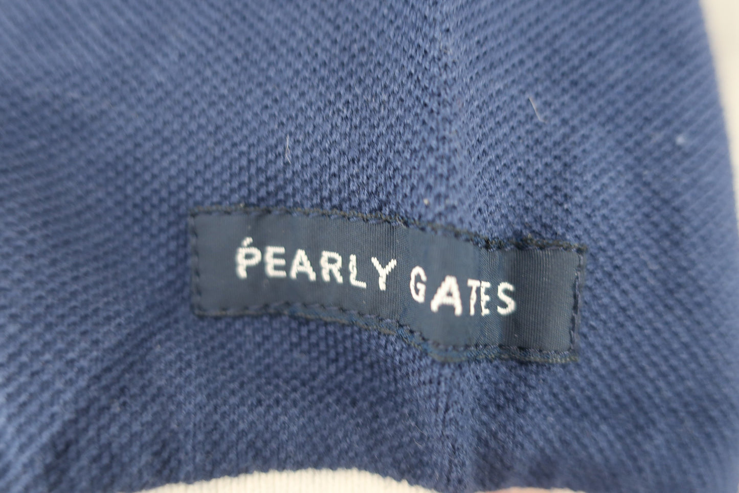 PEARLY GATES(パーリーゲイツ) 半袖ポロシャツ ネイビー・グレー赤 メンズ M 053-160317 B-4