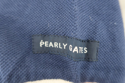 PEARLY GATES(パーリーゲイツ) 半袖ポロシャツ ネイビー・グレー赤 メンズ M 053-160317 B-4