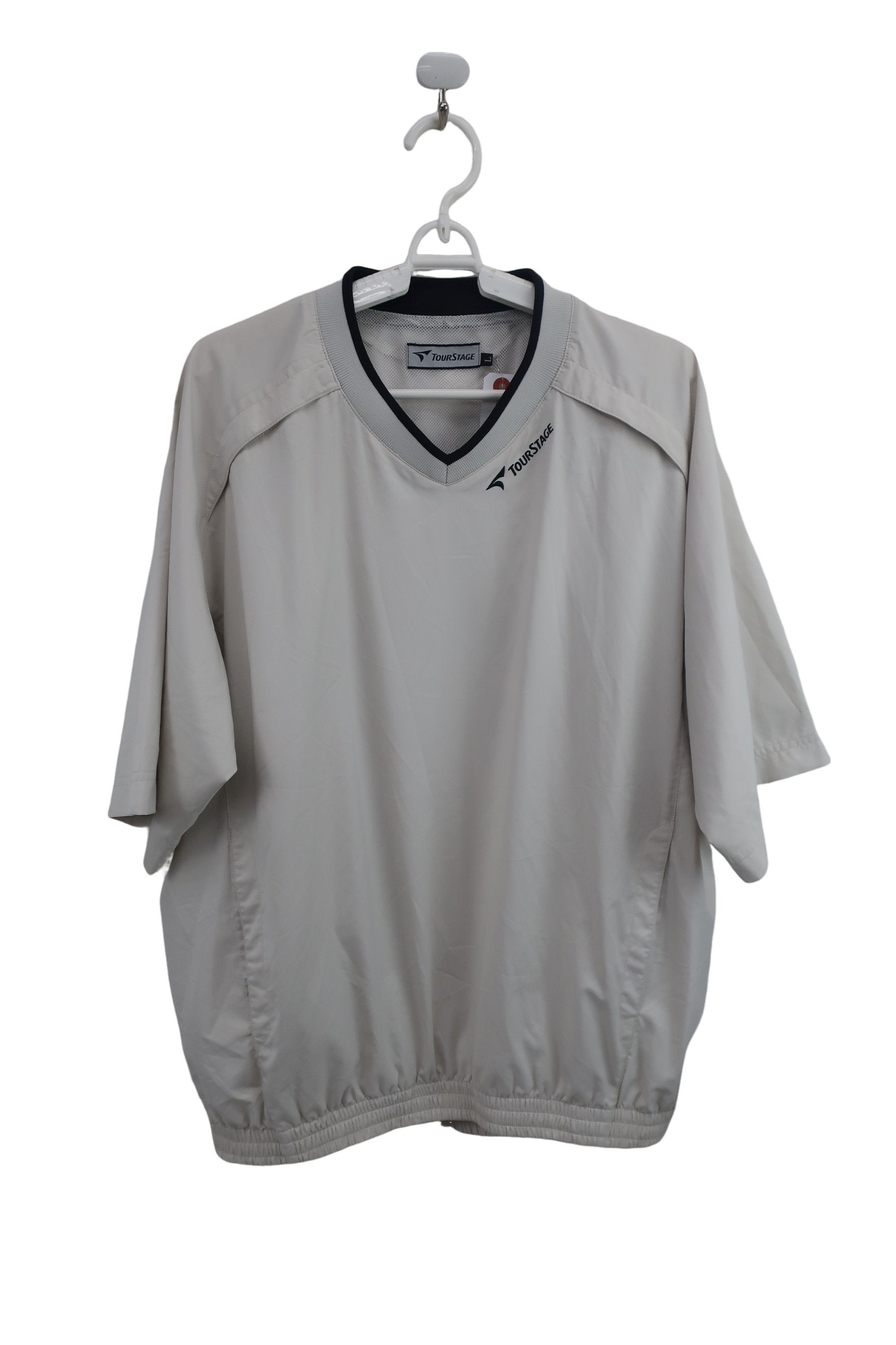 TOURSTAGE(ツアーステージ) 半袖ナイロンシャツ 白 メンズ L A-1