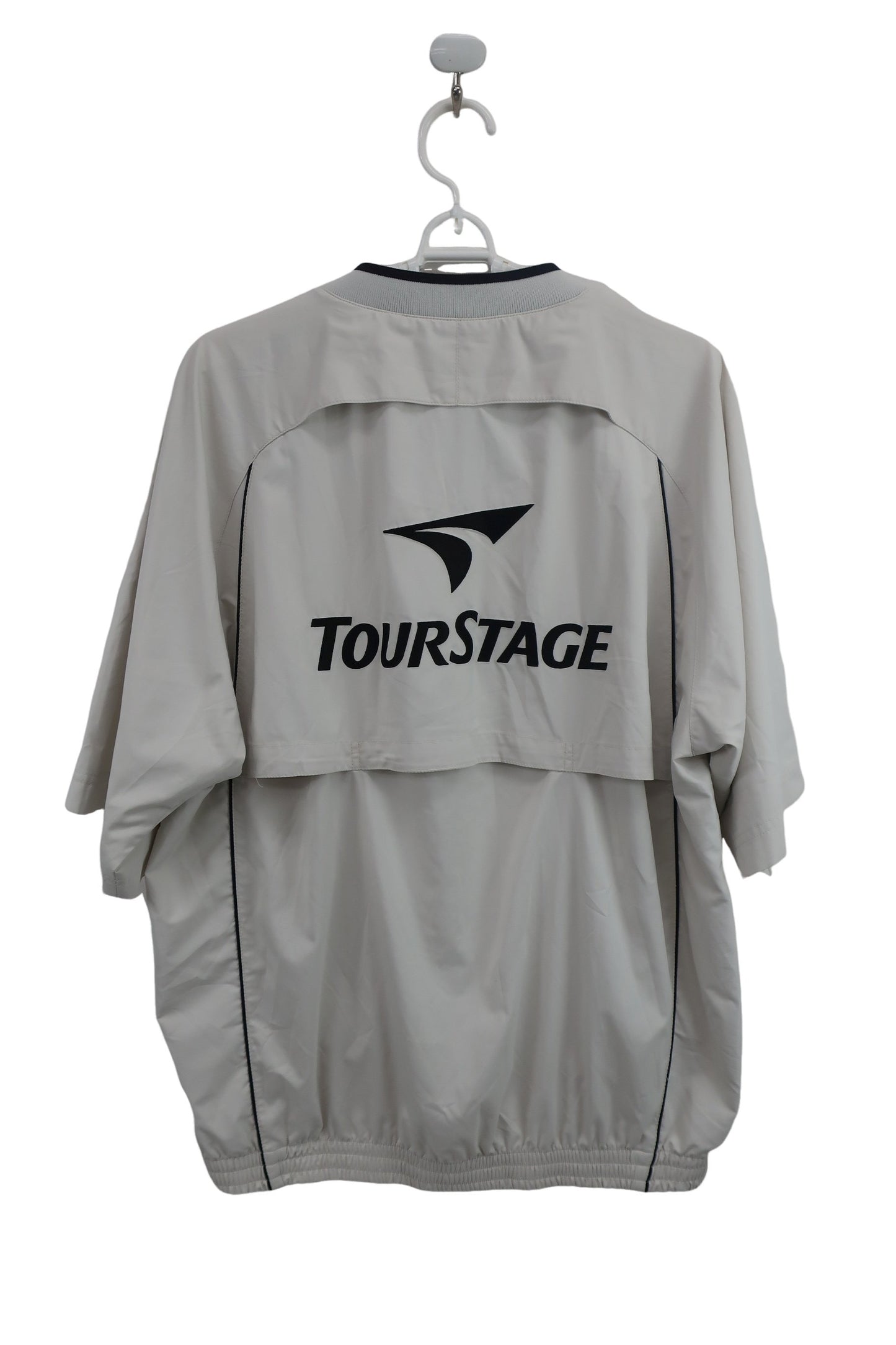 TOURSTAGE(ツアーステージ) 半袖ナイロンシャツ 白 メンズ L A-4