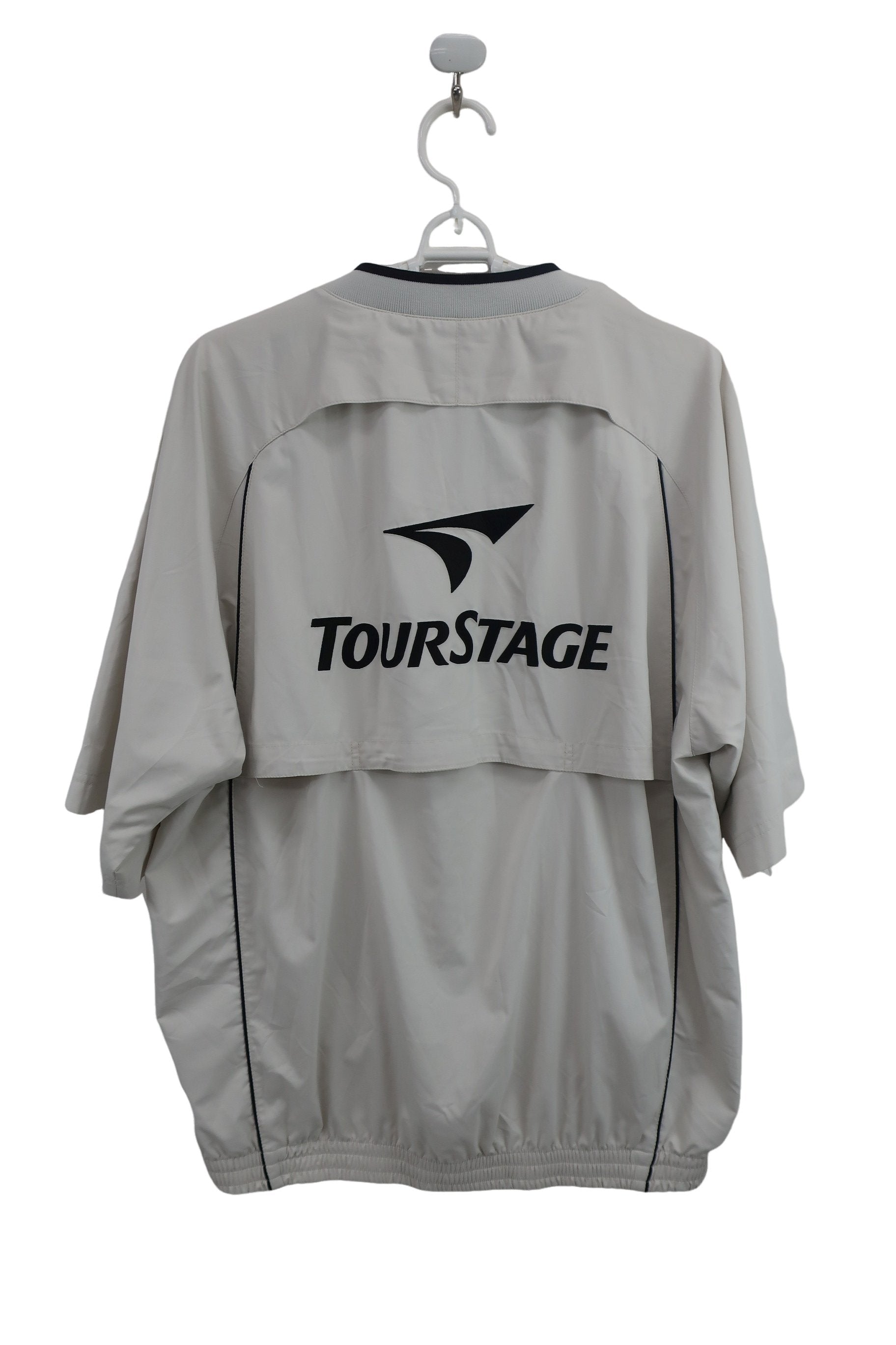 TOURSTAGE(ツアーステージ) 半袖ナイロンシャツ 白 メンズ L A-4