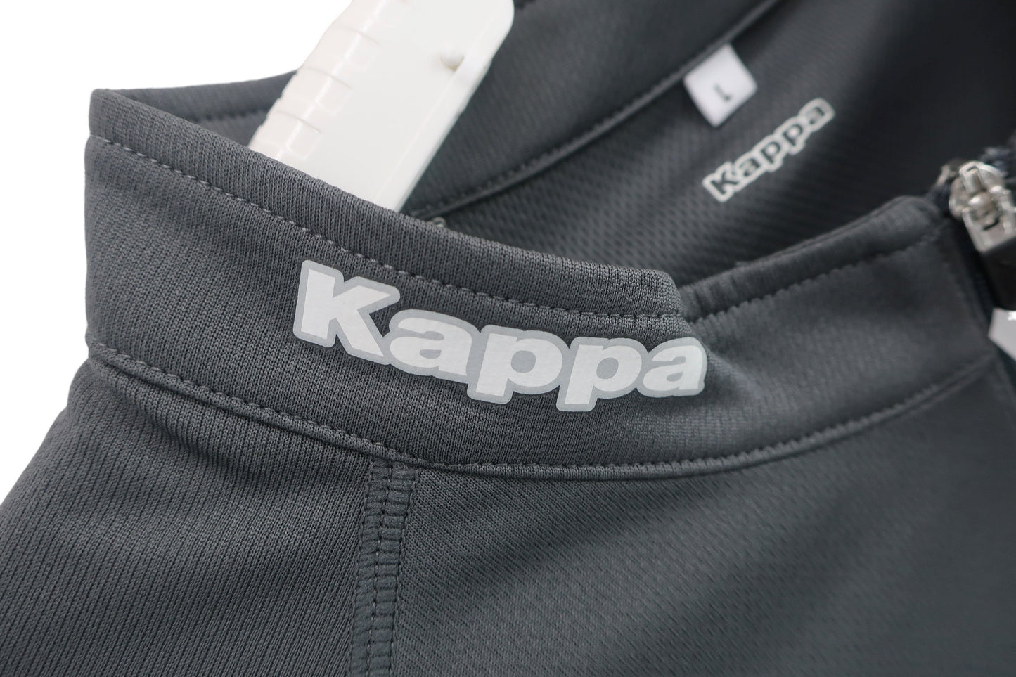 Kappa(カッパ) 半袖ハーフジップシャツ グレー メンズ L A-3