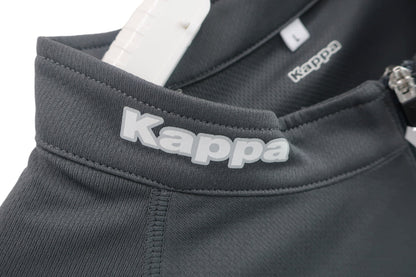 Kappa(カッパ) 半袖ハーフジップシャツ グレー メンズ L A-3