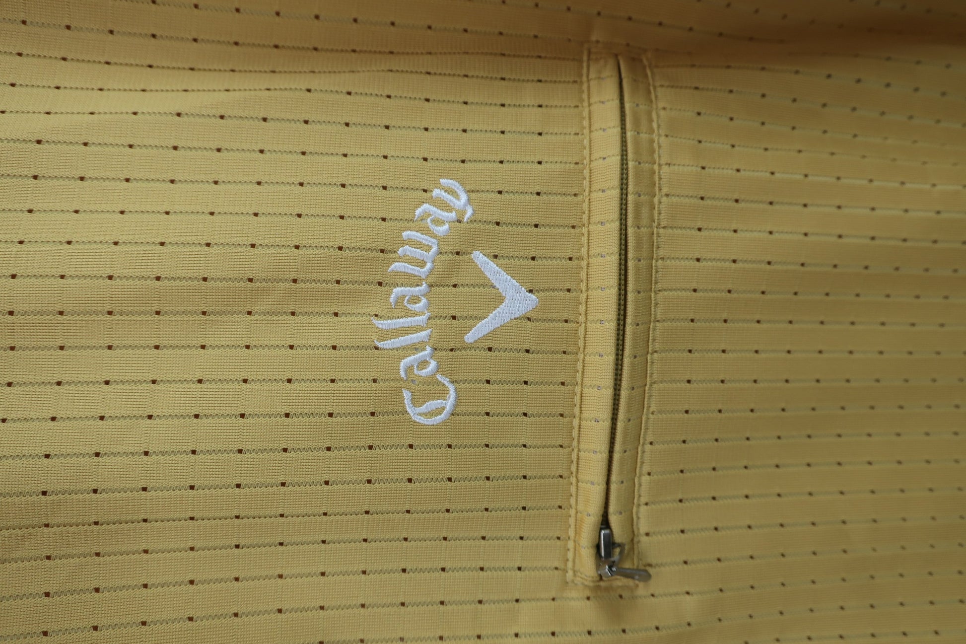 Callaway(キャロウェイ) 半袖ハーフジップシャツ 黄色 メンズ L 245-210586 A-2