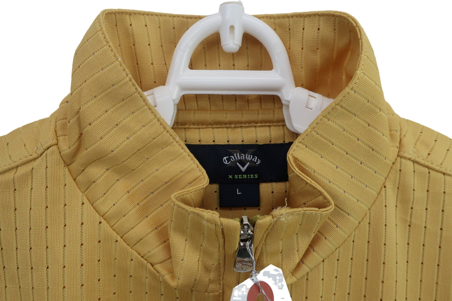 Callaway(キャロウェイ) 半袖ハーフジップシャツ 黄色 メンズ L 245-210586 A-3