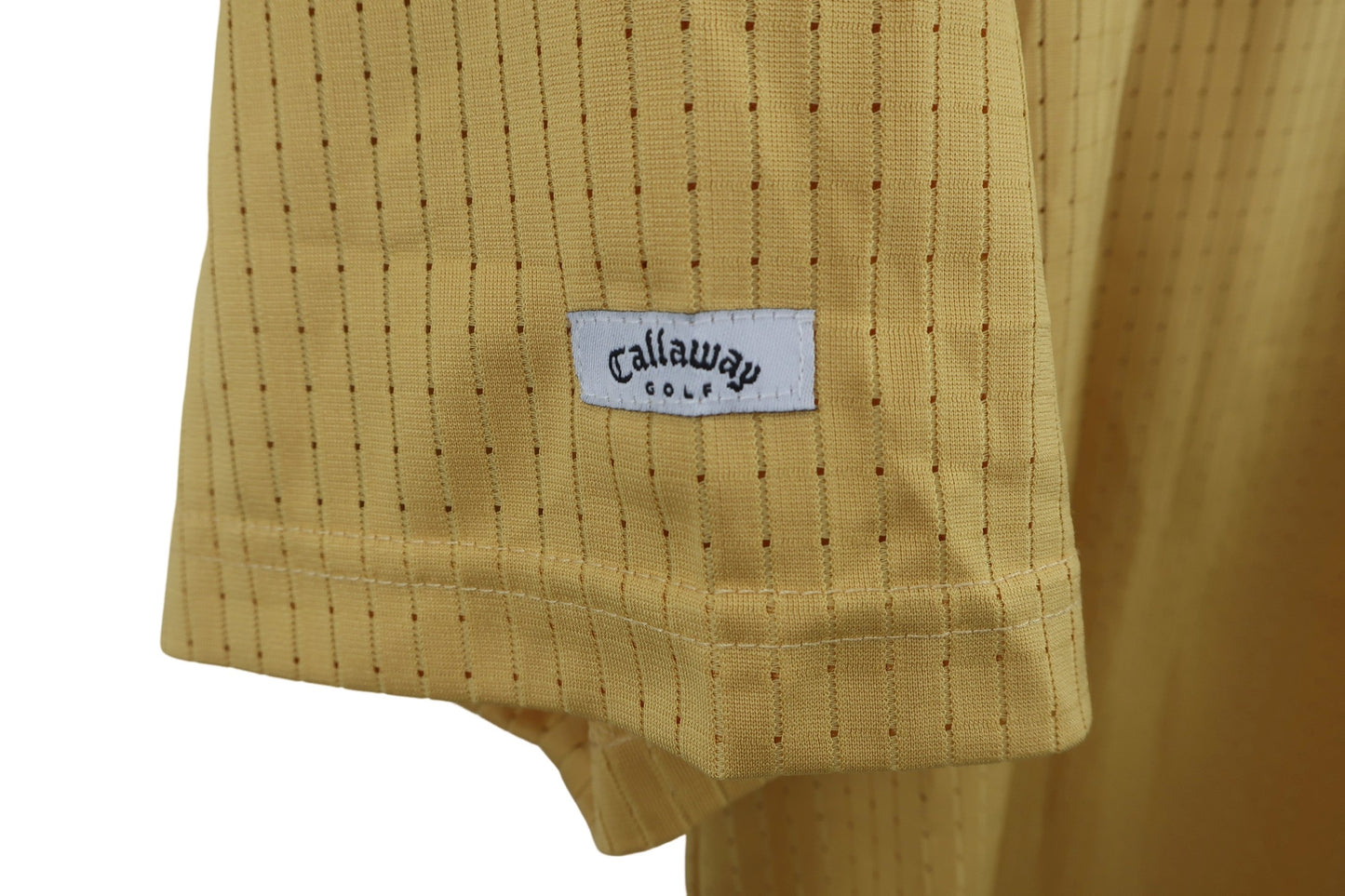 Callaway(キャロウェイ) 半袖ハーフジップシャツ 黄色 メンズ L 245-210586 A-5